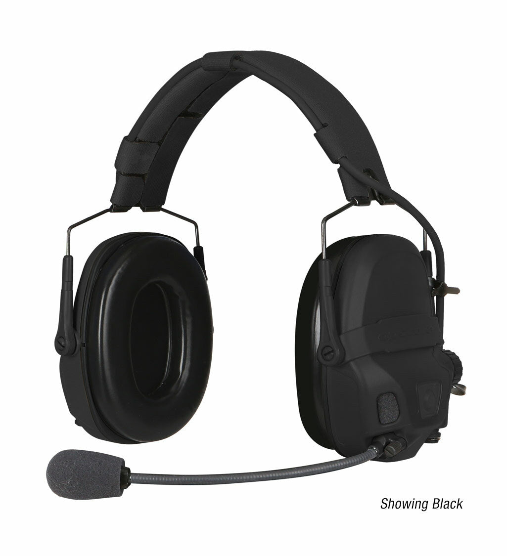 Ops-Core AMP Tactical Headset - Connectorized Without Downlead, Black