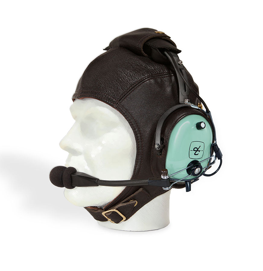 Casco de vuelo de cuero para auriculares David Clark H-10 (EHLA)