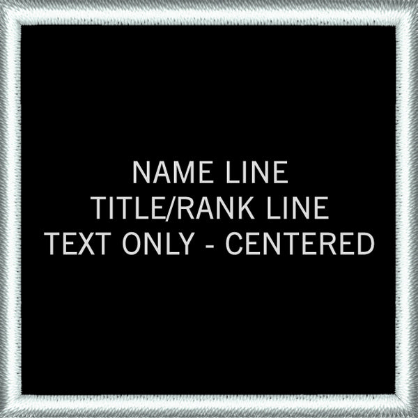 Text Only / Centered