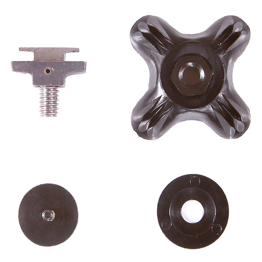 Dual Visor Outer Lock Assembly, Black (HG-A2857-B)